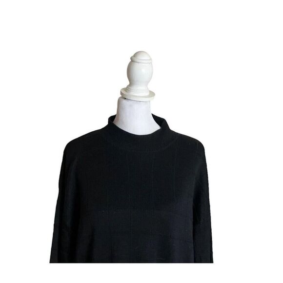 Pronto Uomo Navy Blue Knit Sweater Mens Cosby Pullover Vintage 100% Silk XL - Picture 2 of 9